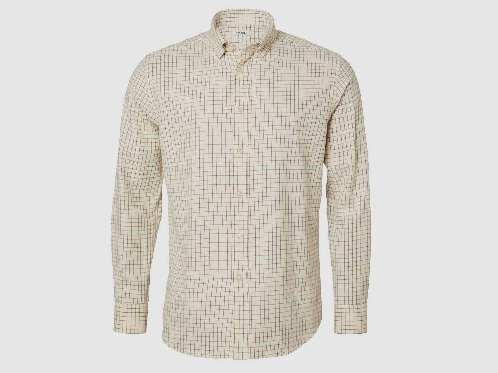 Chevalier Hemd Redway Dark Red Tattersall