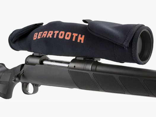 ScopeMitt Premium Neopren Zielfernrohr Cover mit Flip-up Laschen Schwarz