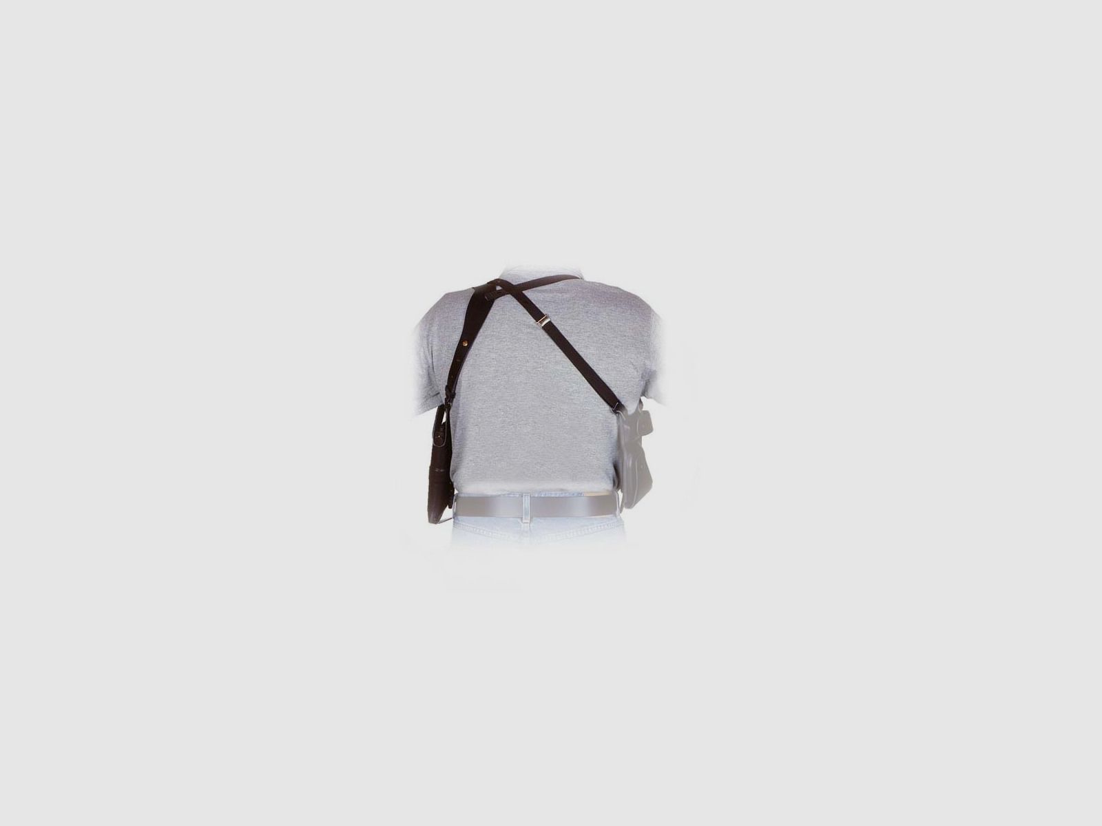 Leder Schulterholster NEW BREAK OUT mit Sicherung 6"-6,5" L/N-Frame S&W 27/29/586/617/686/627/629,Ruger,Taurus 66/627/869/17/44/97/425/990/991/992,HW 357,Colt King Cobra,Dan Wesson,Korth-Rechtshänder-Braun