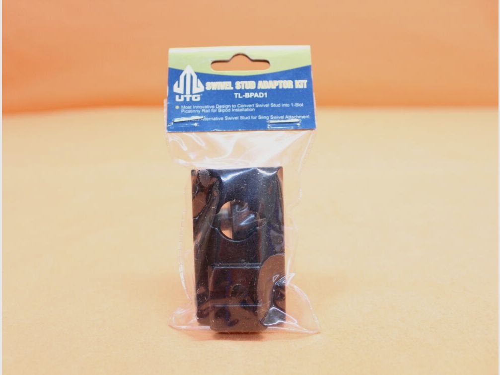 UTG - Leapers UTG Zweibeinadapter für Riemenöse (TL-BPAD1) Alu Schwarz mit Picatinnyprofil (Riemenösenadapter)