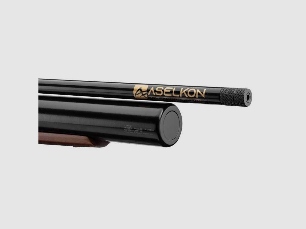 Fucile ad aria PCP Aselkon MX6 Jet Black Alta Potenza - Cal. 4.5mm - 35J, immagine 3 di 3