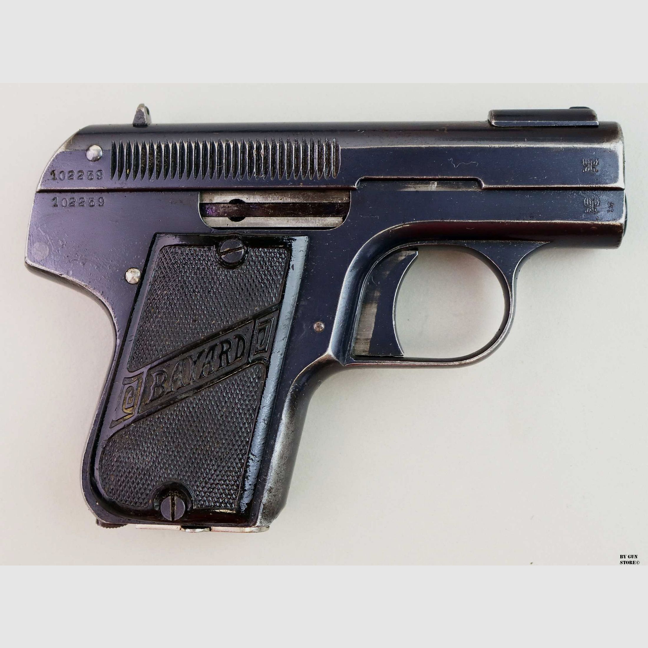 Pistola Bayard Pieper mod. 1908 cal. 7,65 mm mat. 102259, immagine 3 di 9