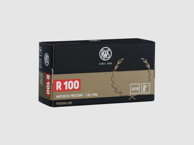 RWS KK-Munition .22lr R100 50 Stk  Premium Line