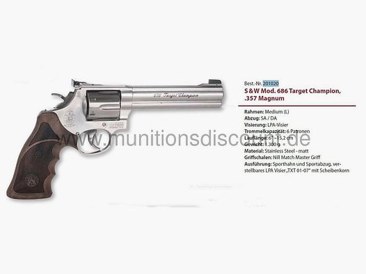 Smith & Wesson 686 Target Champion