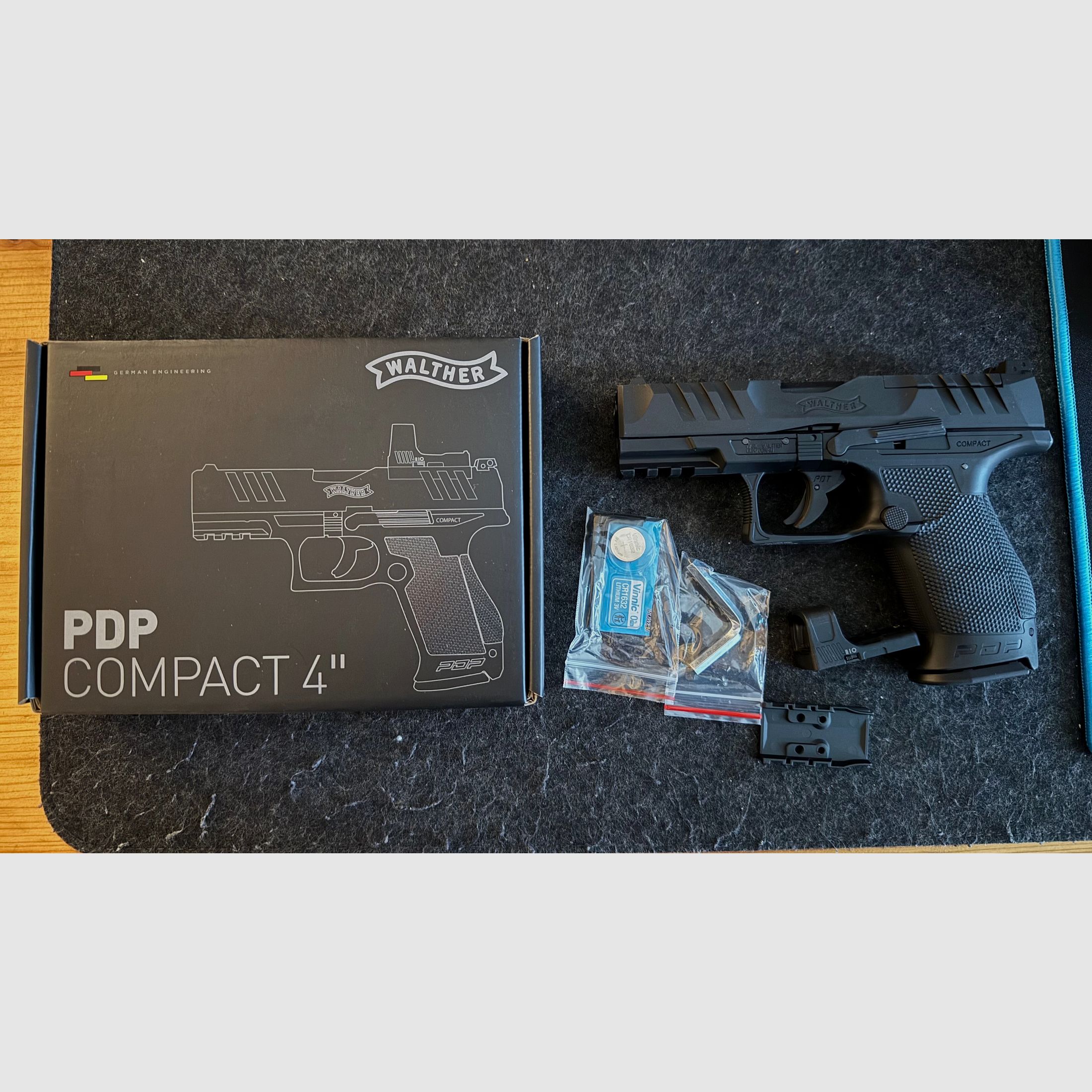 Walther PDP Compact 4” BLK Set 4,5mm BB CO2 *NEUWERTIG*