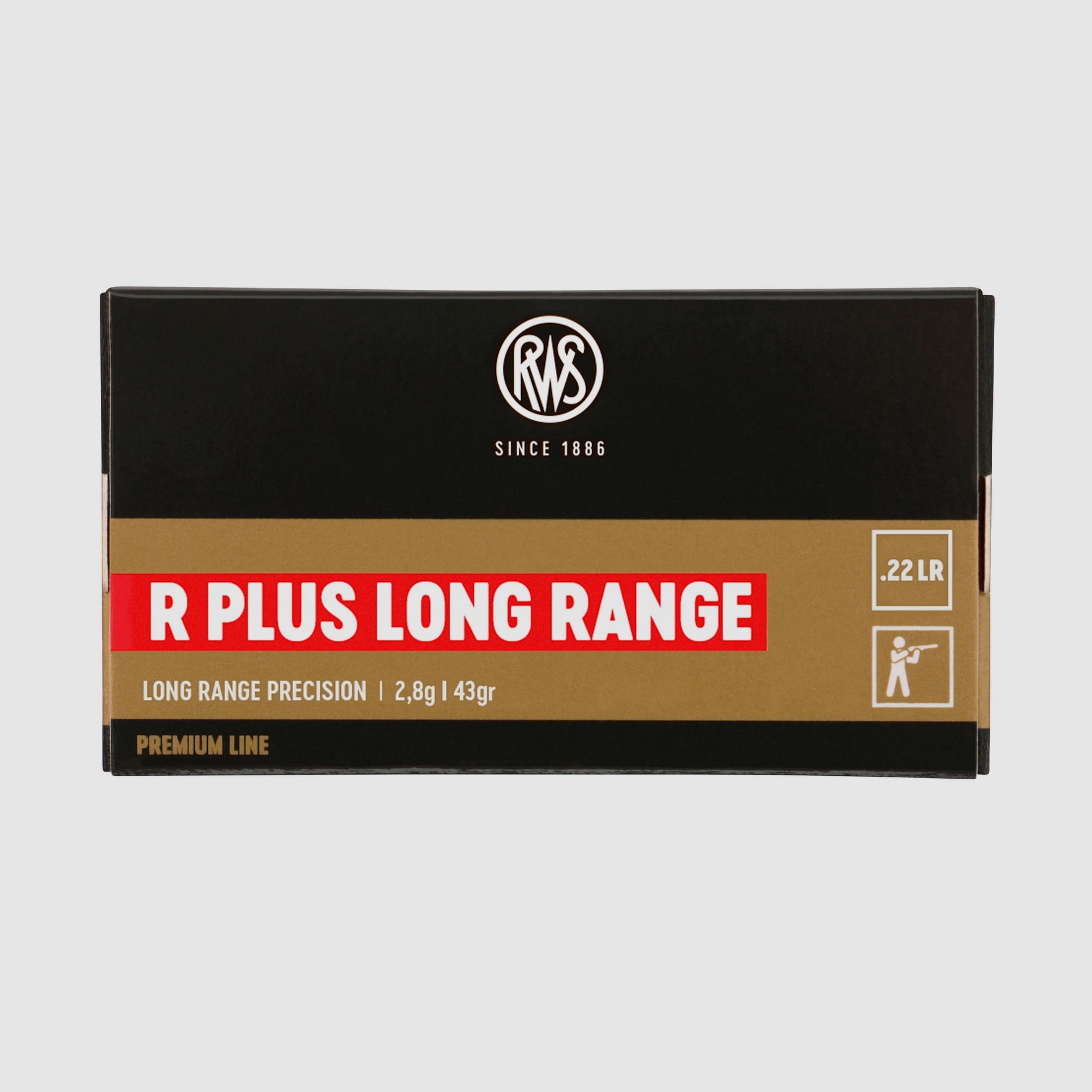 RWS .22 LR R PLUS Long Range 2,8g 43gr