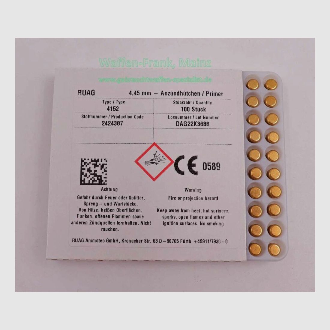 Geco - Fürth Small Pistol #4152 100 sztuk