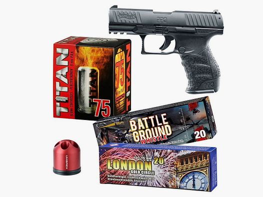 Set de pistolas de fogueo para Año Nuevo 3