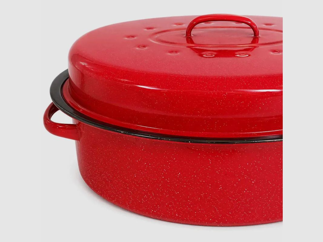 Rote Rotisserie großes Modell 37x26,5x11,5cm 4L Dampfauto, Bild 3 von 6