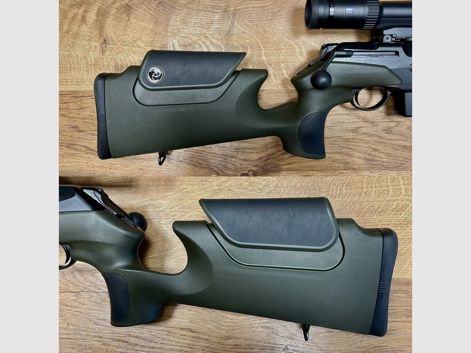 Merkel mit Zeiss Drückjagdglas Conquest V6 1,1-6x24 Helix Speedster Conquest V6