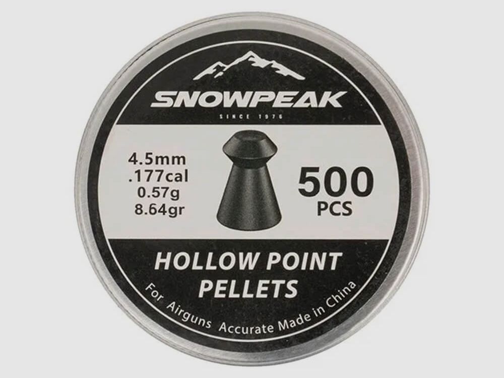 Snowpeak Pallini per Carabine ad Aria Compressa Snowpeak Hollow Point 4,5 mm 8,64 grani