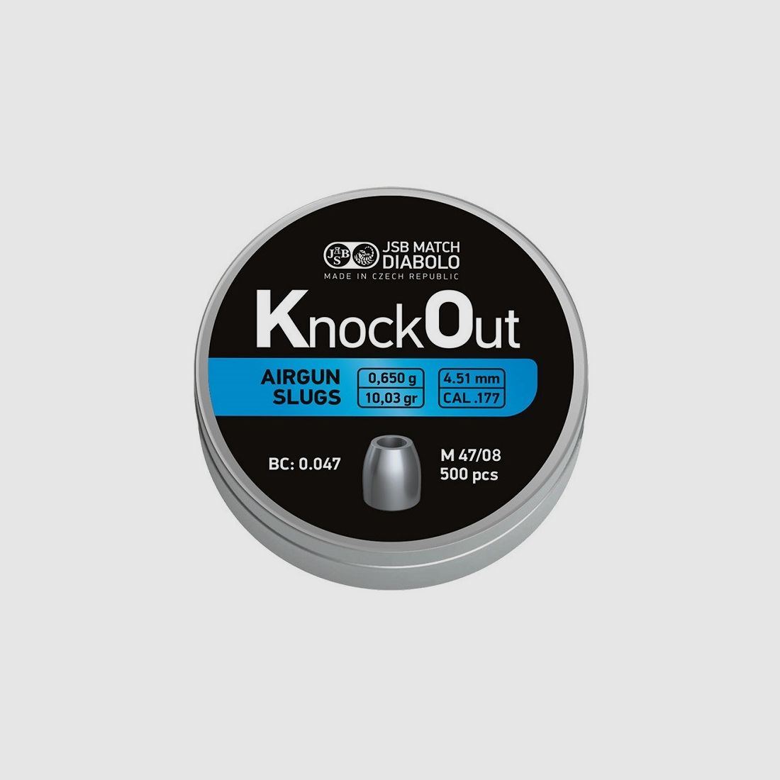JSB KO Slugs .177 4,51 mm 0,650 g – 500 Stück
