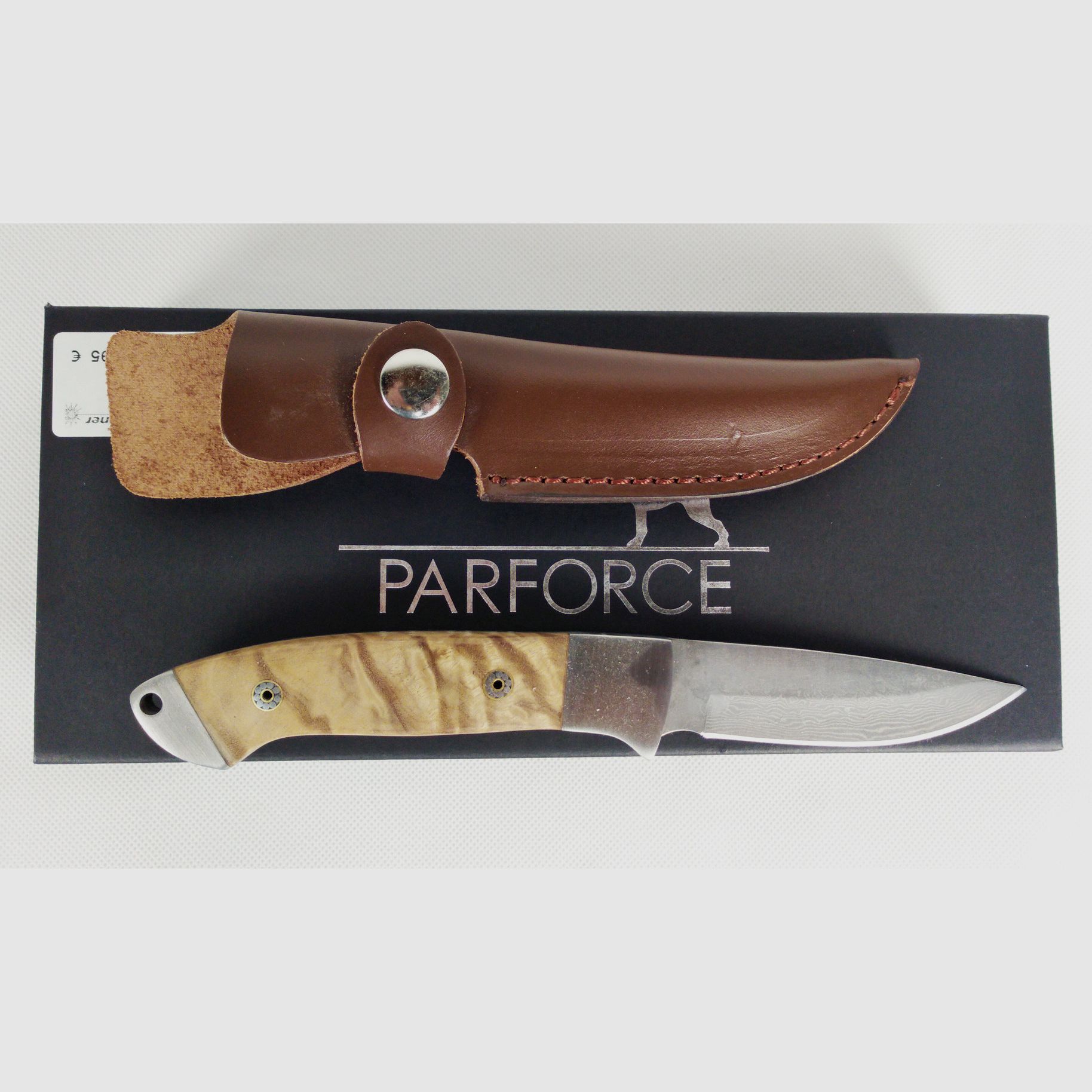 Parforce Messer Damast/Wurzelholz