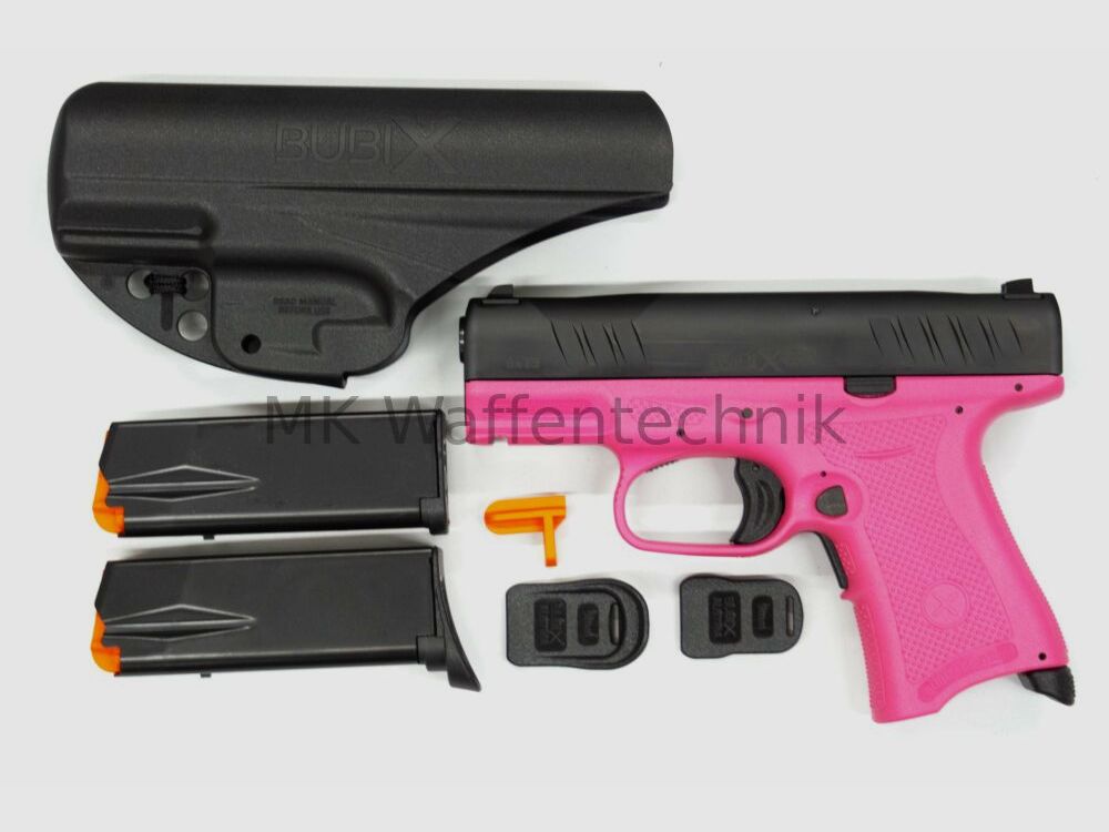 Pistole BUBIX BRO - Kaliber 9x19 subkompakt Pink 9mmLuger