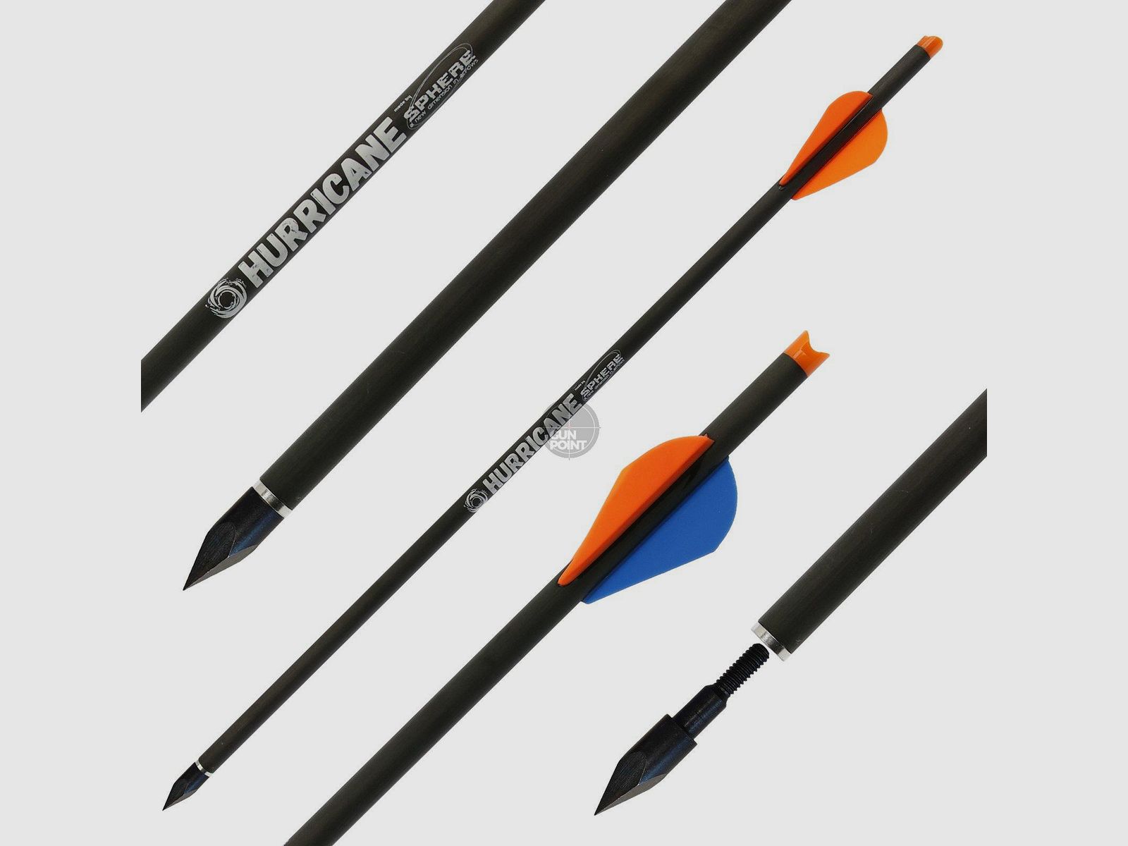 Armbrustbolzen | SPHERE Hurricane - Bodkin - Carbon - 16 Zoll | Spitze: 125gr