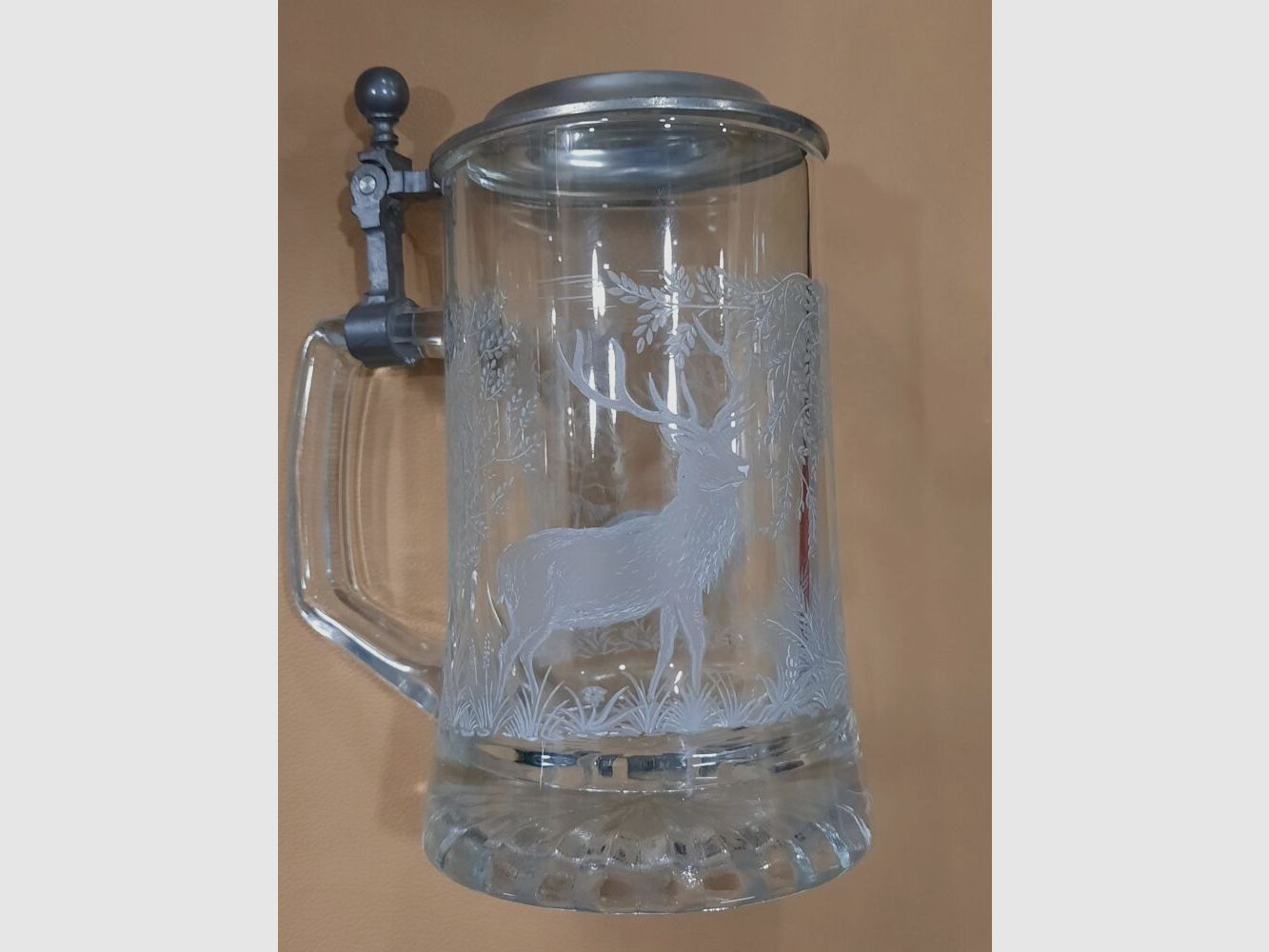 Bierkrug Zinn Bierkrug aus Glas