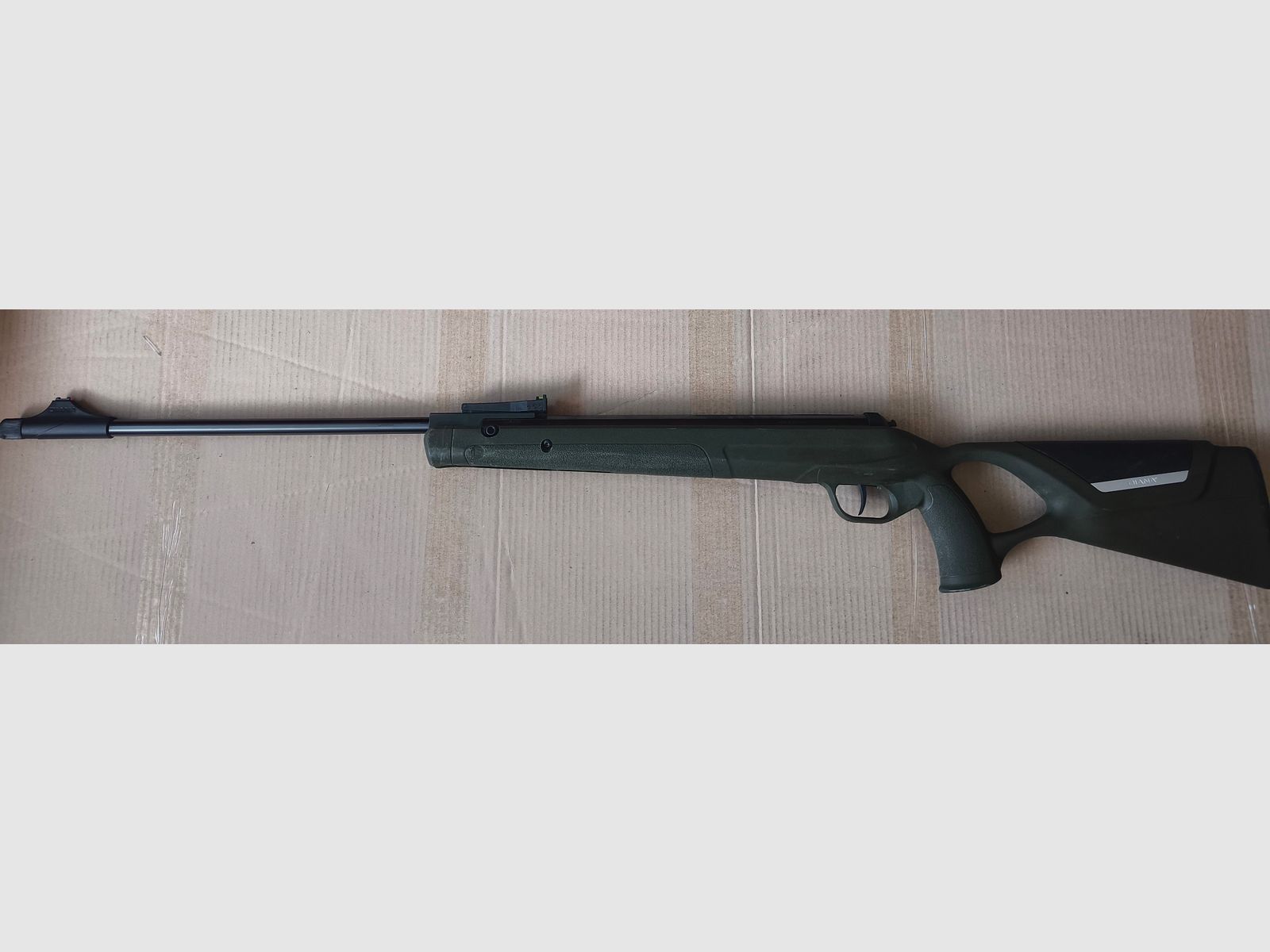⚠️ Achtung Sammler Diana 34 EMS Legion ètranger Sonderauflage 514 von 999 Farbe OD GREEN, Nur drei Diablos zur Probe Geschossen, Optisch sowie Funktionell in einem guten Zustand, Kaliber 4,5mm,  3Angefangene Dosen Diablos +Schalldämpfer 4,5mm mit F-Zeichen , ⚠️ Versandkosten Frei!! 