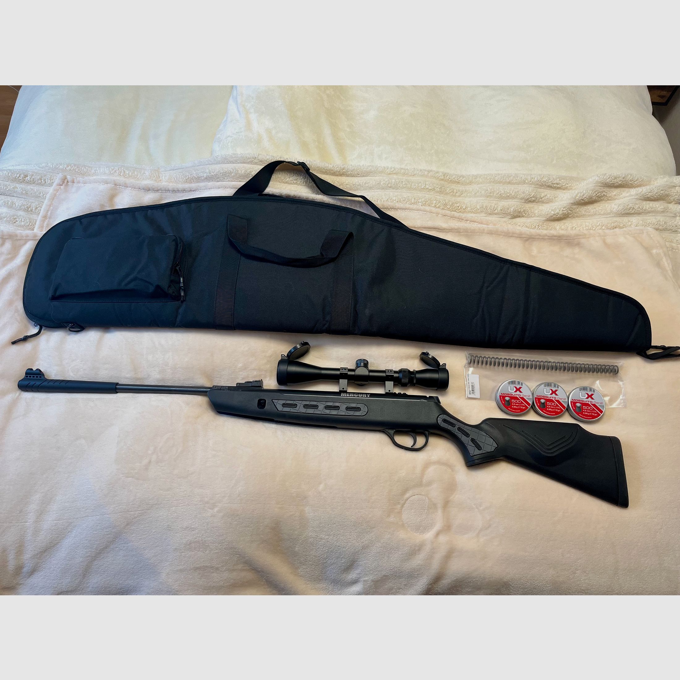 NEU Mercury air Luftgewehr Modell Chili Grey mit Zubehör