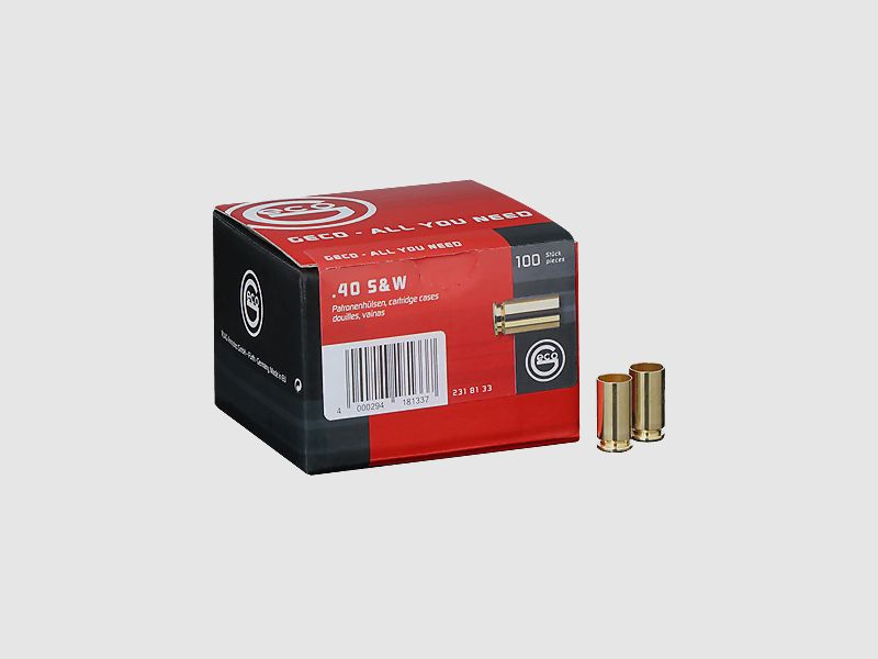 Geco Hülsen .40 S&W 1000 Stück