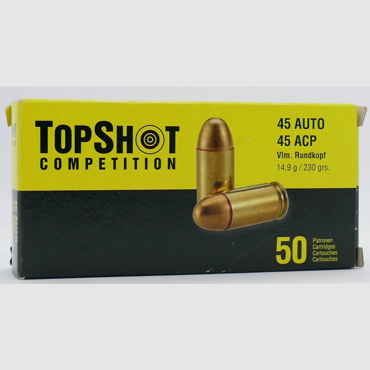 Top-Shot .45ACP VLM 14.9g/230grs pistol cartridges
