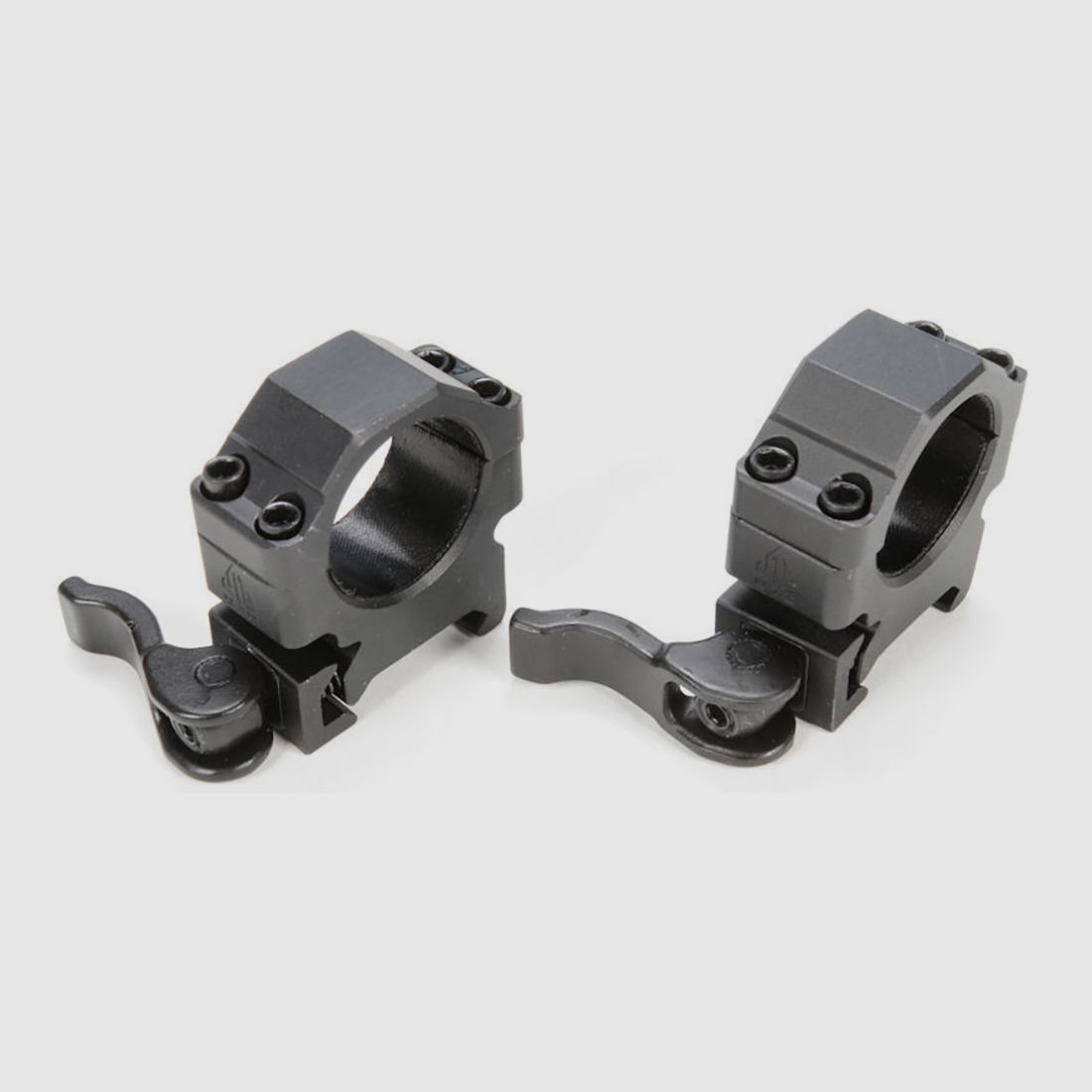 Anelli di montaggio a sgancio rapido per rotaie Picatinny
