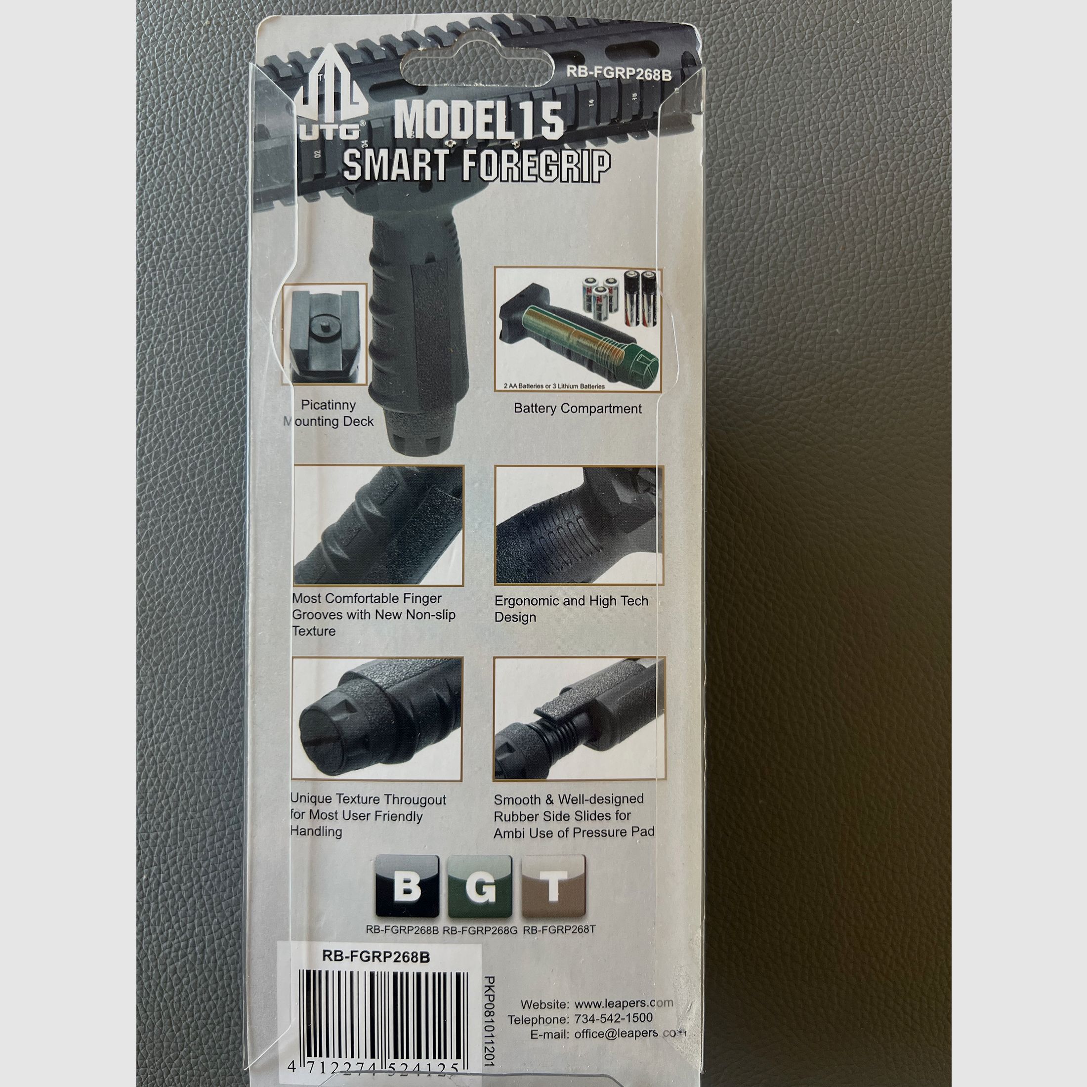 UTG Model 15 Smart Foregrip RB-FGRP268B – Nuevo en caja original