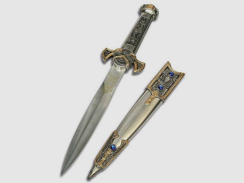 Wikinger Dolch mit Griffverzierungen