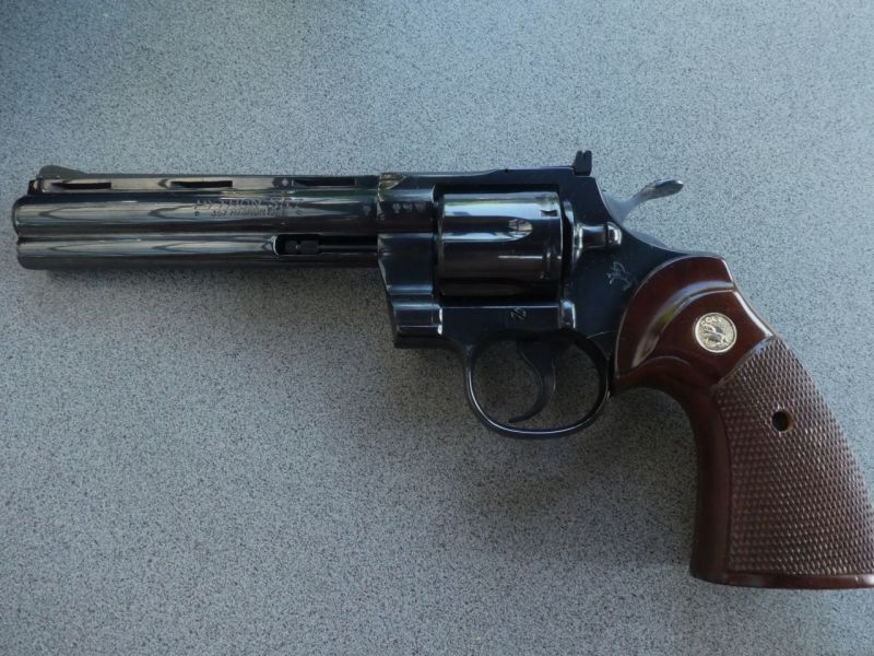 Revolver Colt PYTHON Baujahr 1978 .357 Magnum 6 Zoll Rarität, ungeschossen