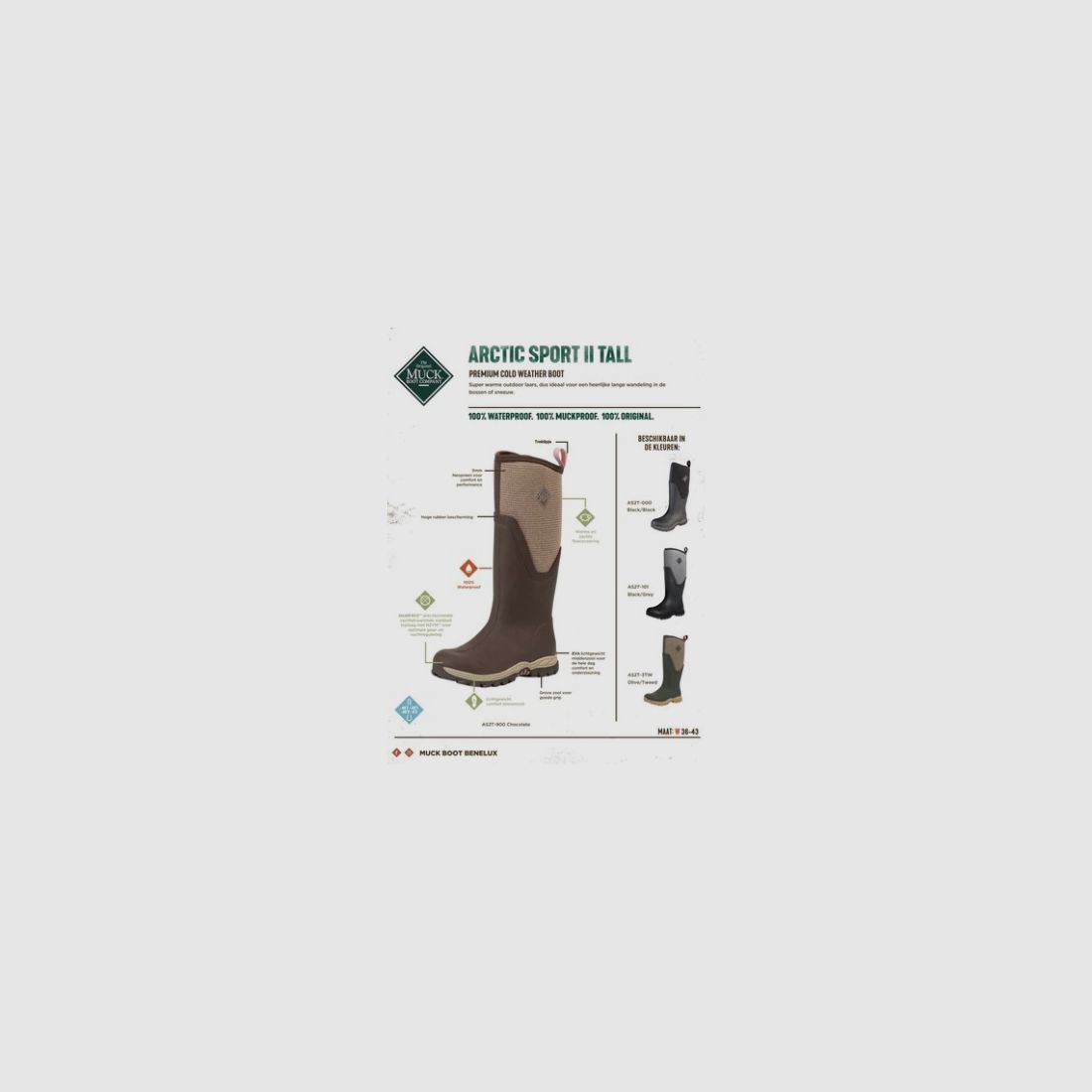 Muck Boot Arctic Sport II Tall Women Chocolate/Beige, Bild 8 von 10