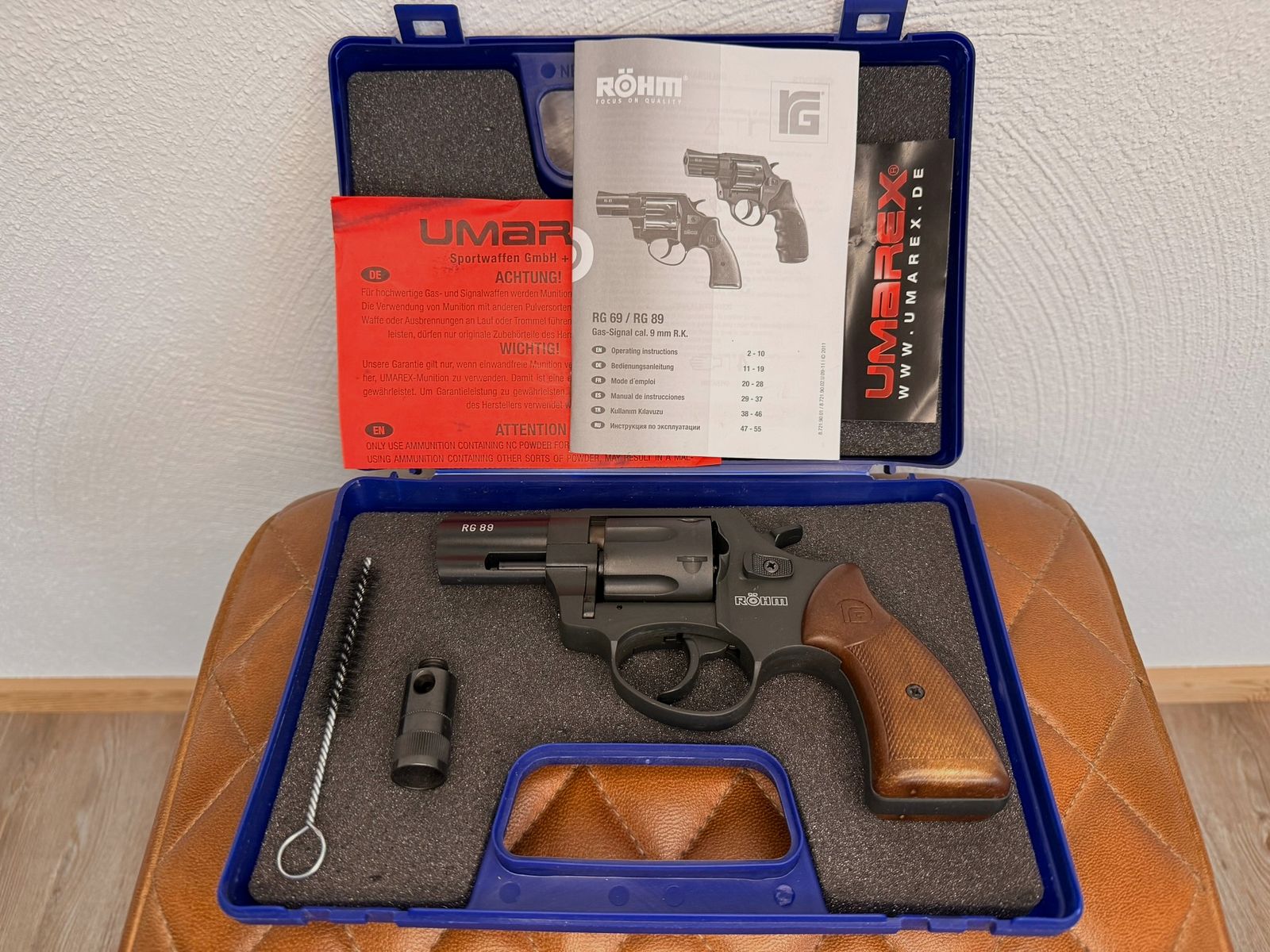 Röhm RG 89 Schreckschussrevolver brüniert 9mm R.K.