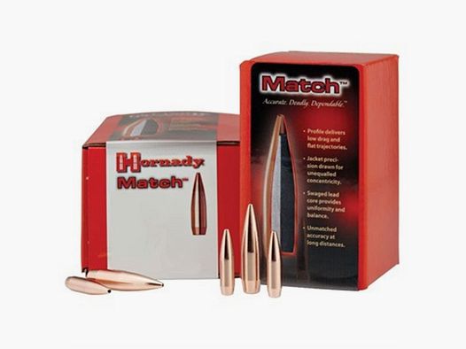 Hornady Match Kogels .264 (6,5 mm) BTHP 140 gr.