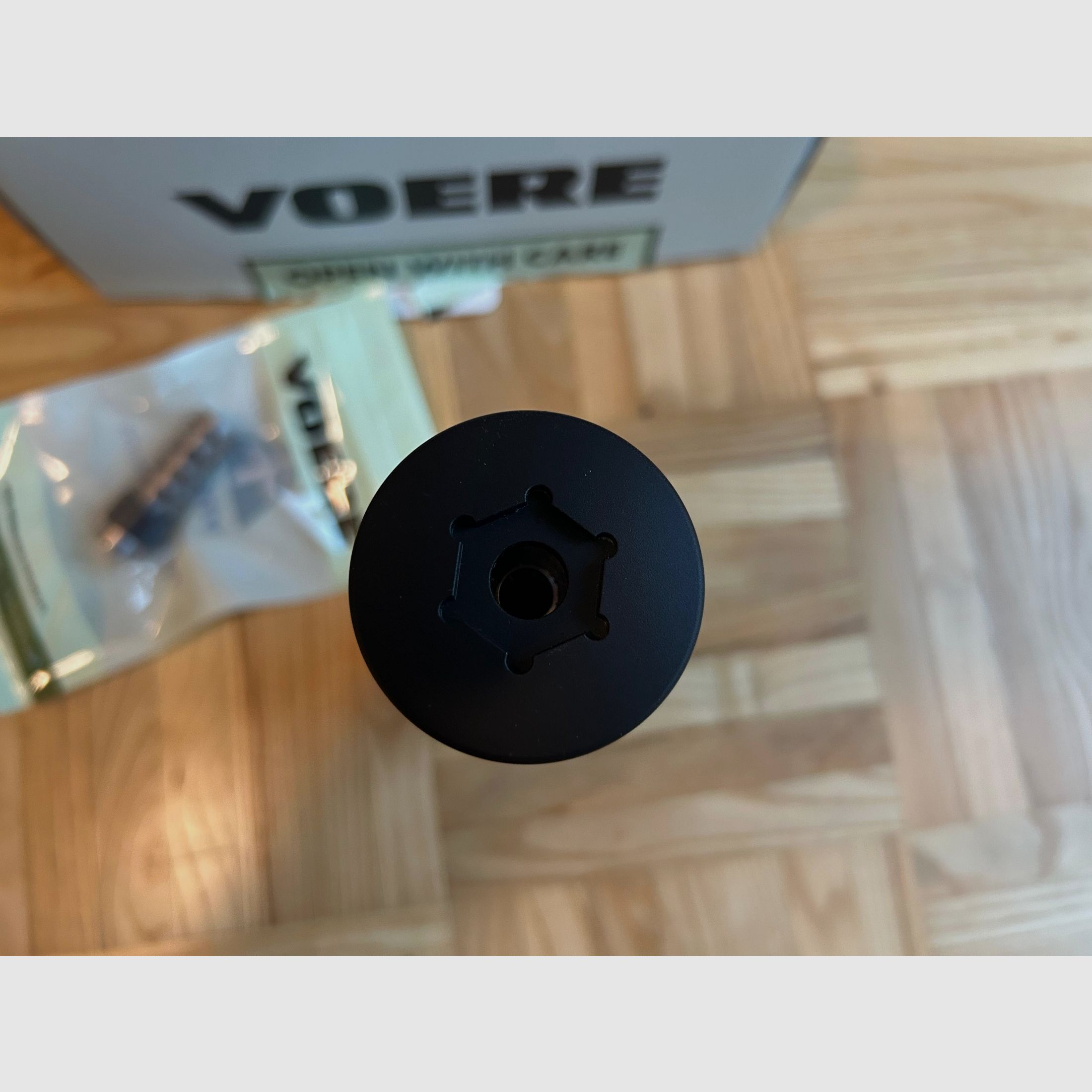 VOERE overbarrel hunting suppressor 6.5 mm – like new