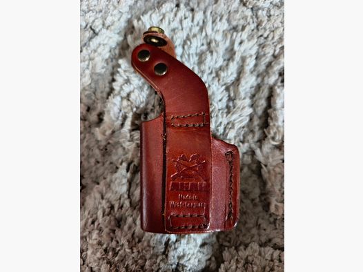 Leren holster als nieuw voor zakpistool