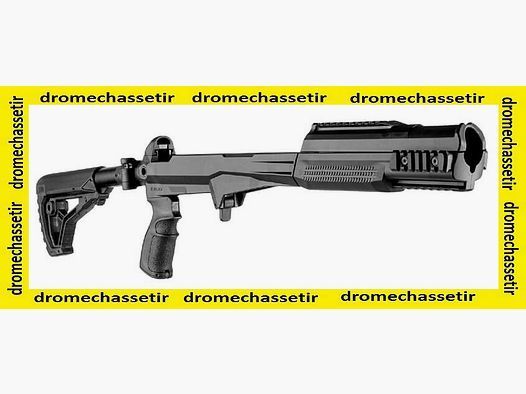 Crosse Tactique Fab Defense pour SKS, pliante avec garde main picatinny, noir