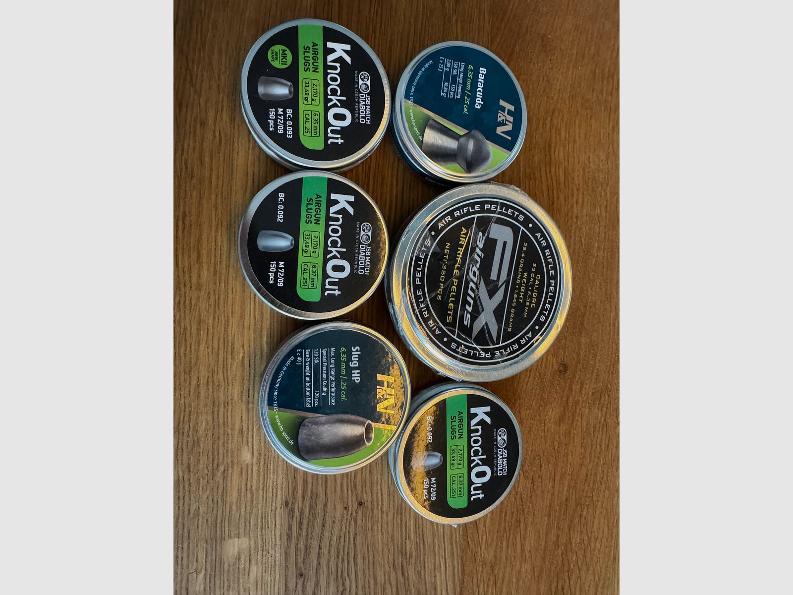 Slakken + Diabolos .25 6,35 MM H&N JSB FXAirguns