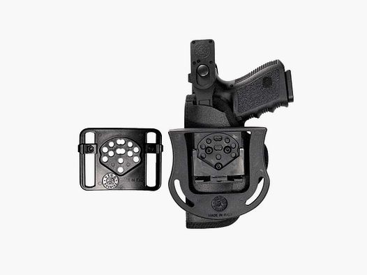 Cordura Holster mit Paddle/Gürtelsystem Glock 20/21/29/30/36, H&K USP/P30L, SFP9-VP9, CZ P07, Walther PPQ M2 45ACP Linkshänder