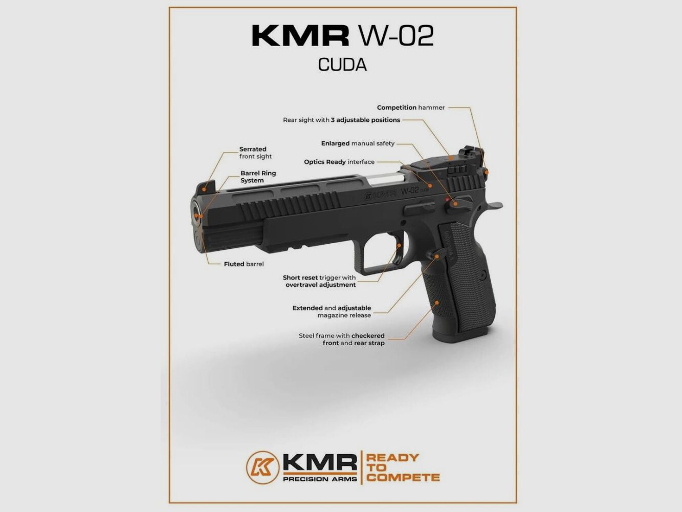KMR Precision Arms Mod. W-02 CUDA OR -6'
