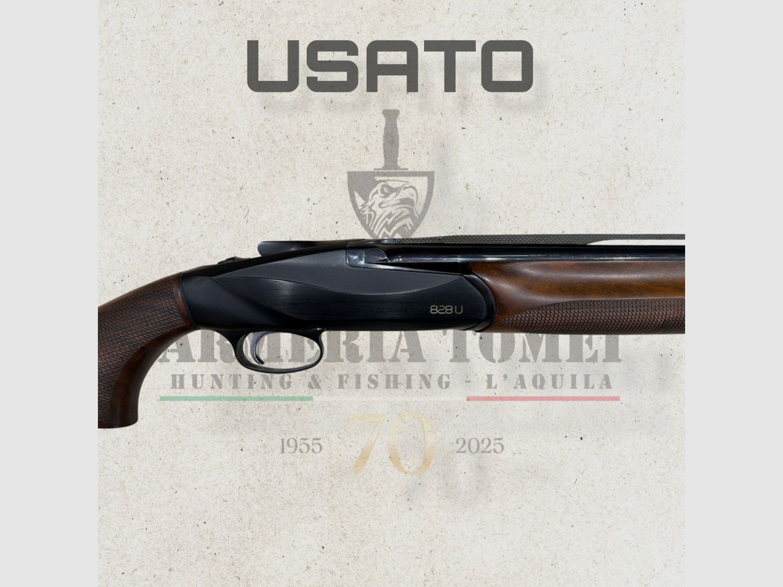 USED – Over-and-under shotgun – BENELLI MOD. 828 U Black cal. 12, image 2 of 8