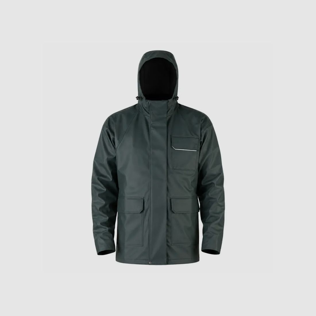 Waterdichte Jas EN 13688 Polyurethaan PVC Donkergroen M tot 3XL, afbeelding 7 van 12