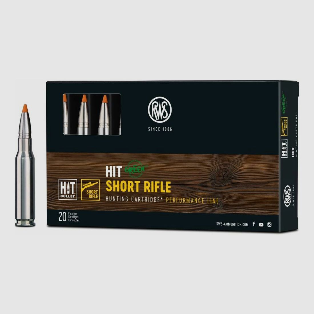 RWS HIT GREEN SRF 9,7g/150grs 20er