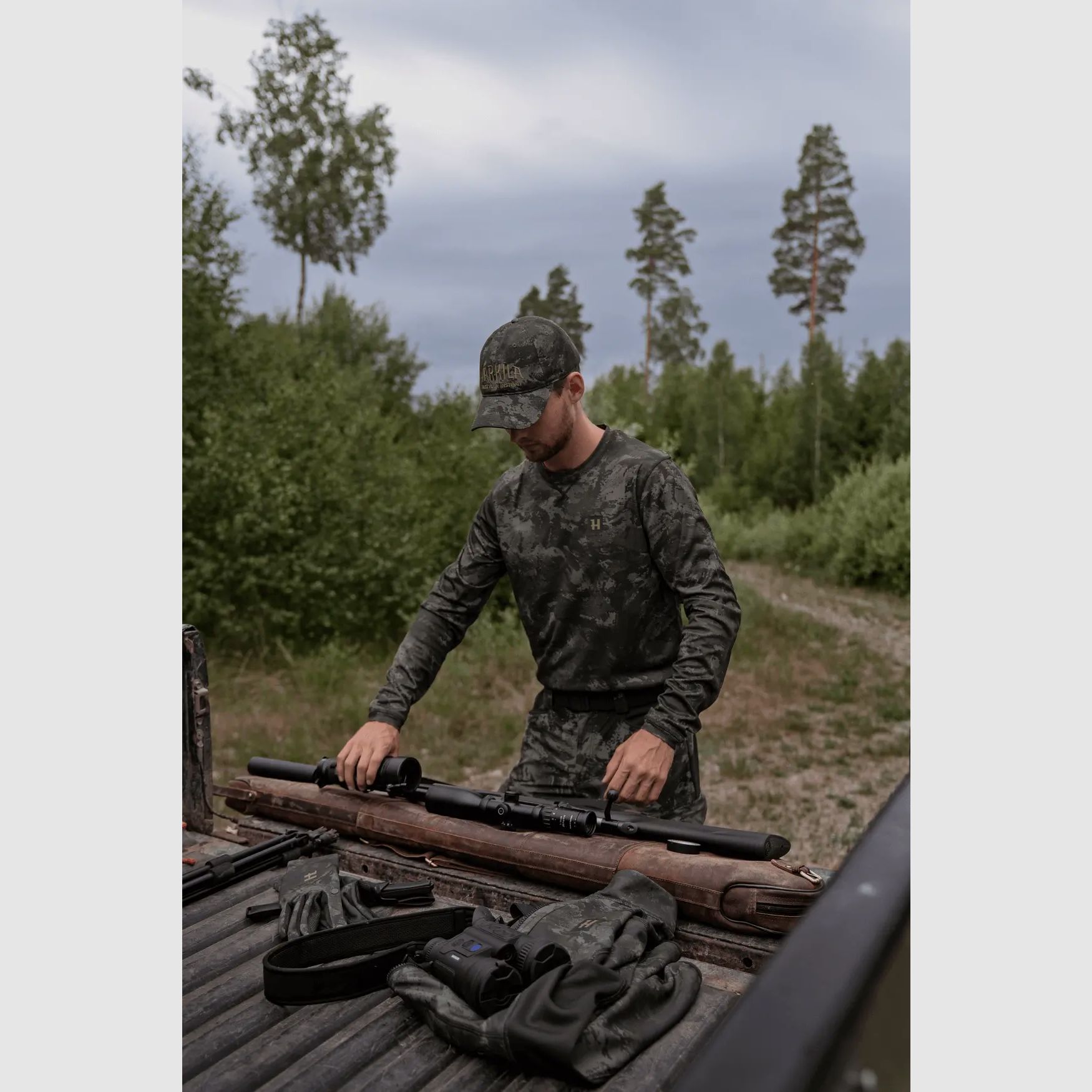 Härkila Langarm-T-Shirt Noctyx Camo