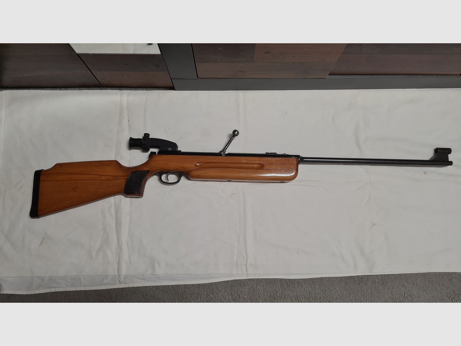 Haenel Sportschützenmodell 3.112 /Q1 / Waffe und Diopter Nummerngleich !!!, Bild 2 von 6