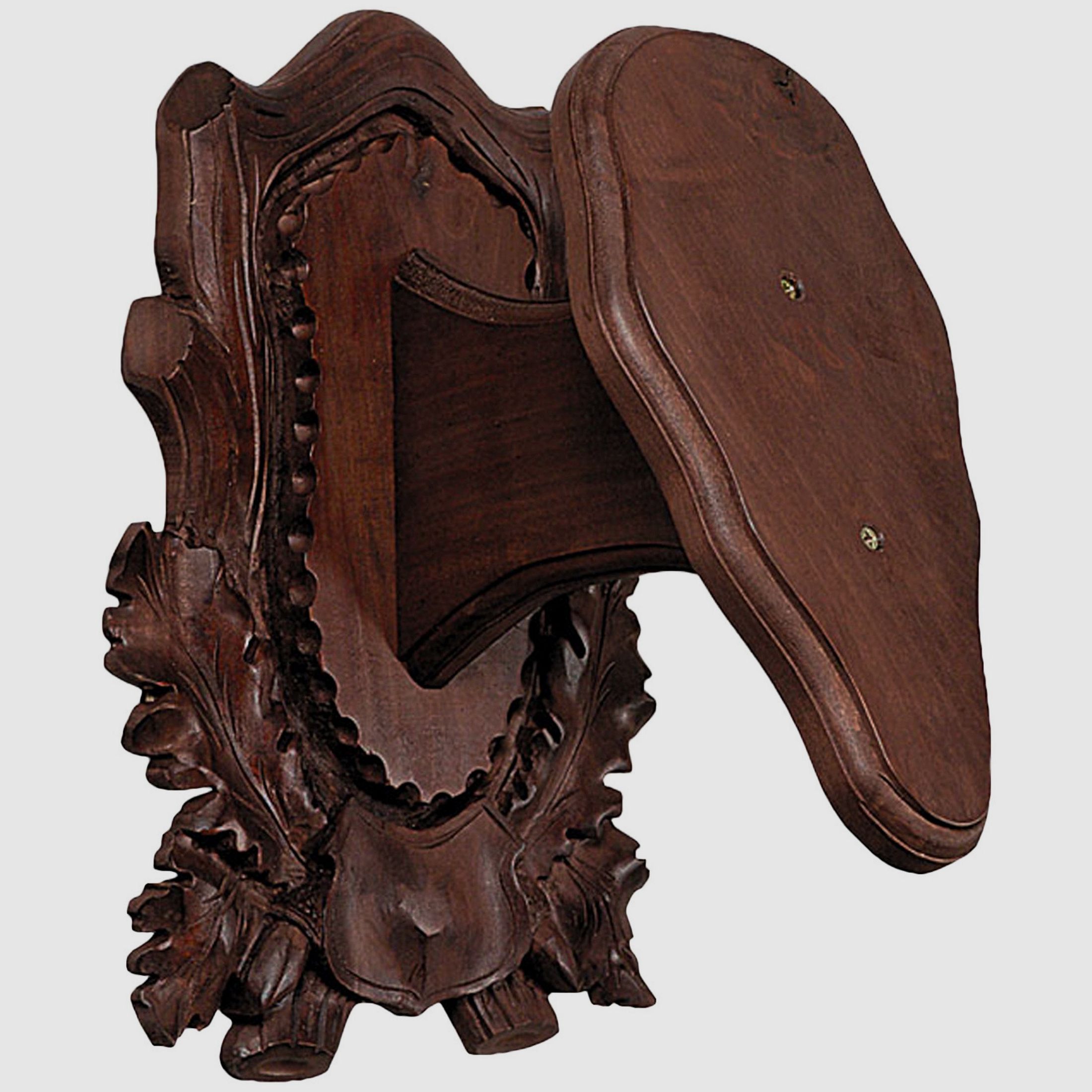Mouflon shield dark carved