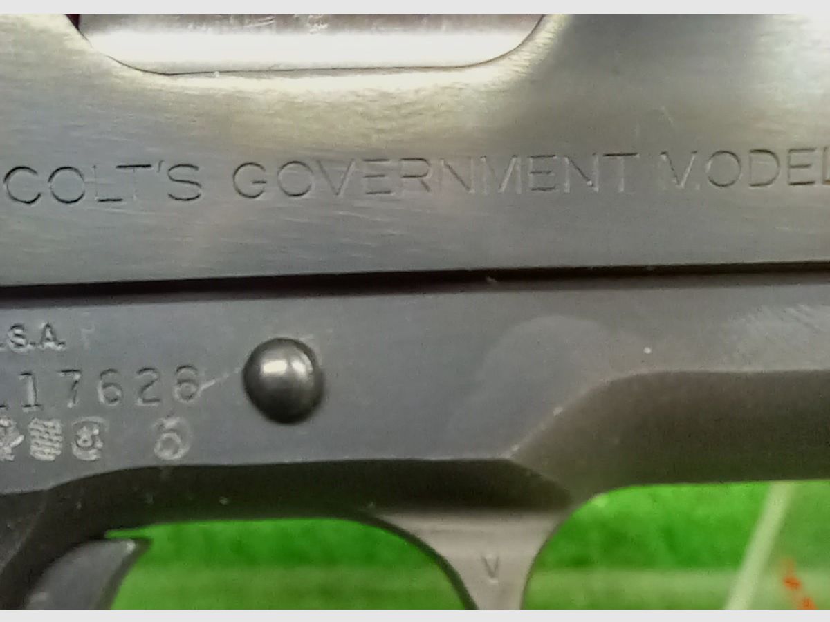 Pistolet Colt Government MK IV Série 70 Calibre 9mm Luger