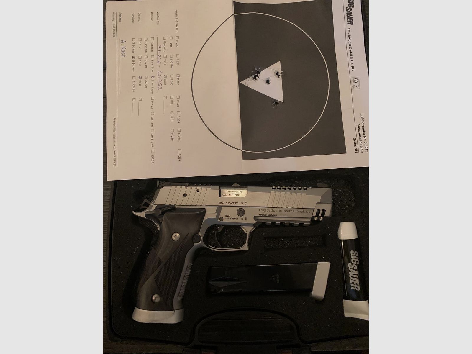 Sig Sauer P226 X-Five X5 Skeleton Pistole