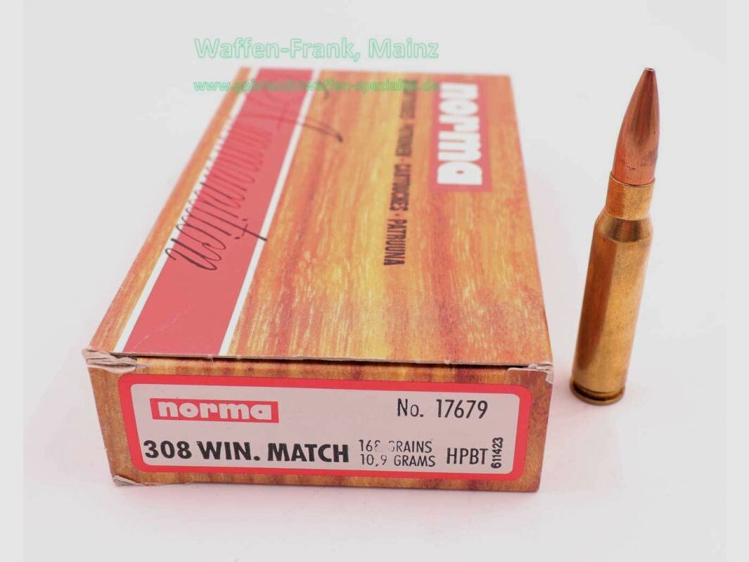 Norma rifle cartridges .308Win Match