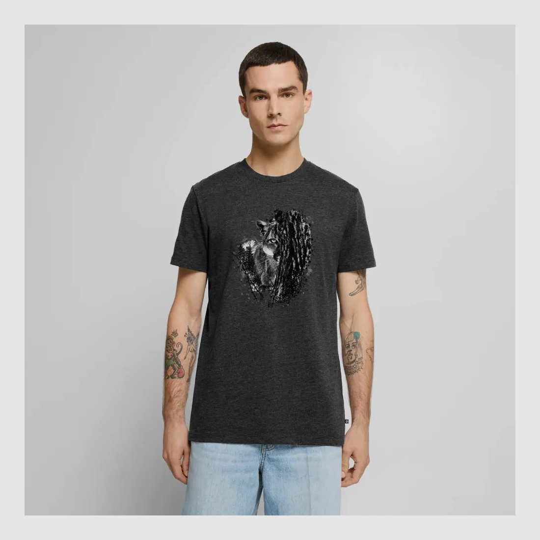 PUMA Heren Premium T-Shirt "Lauerende Puma", afbeelding 9 van 37