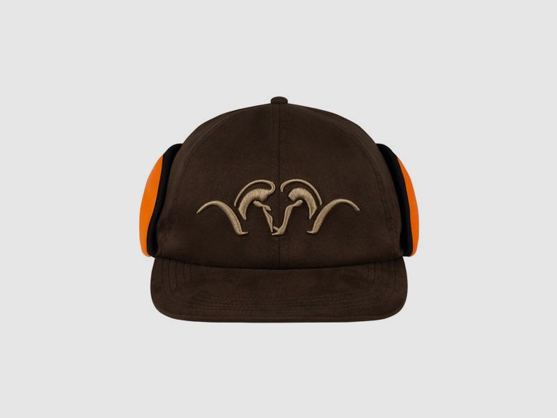 Blaser Suede Blaze Orange Cap Gr. L/XL dunkelbraun