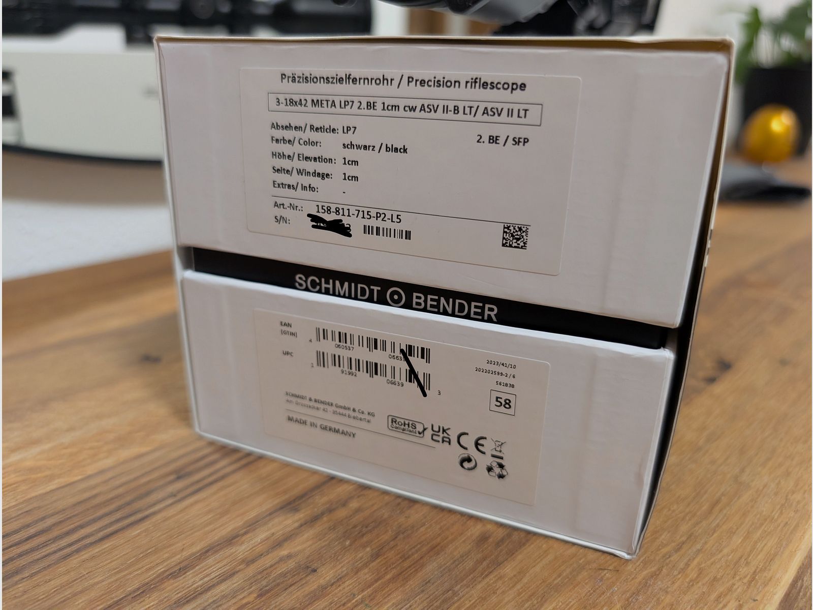 S&B Meta 3-18x42 SFP Wie neu 