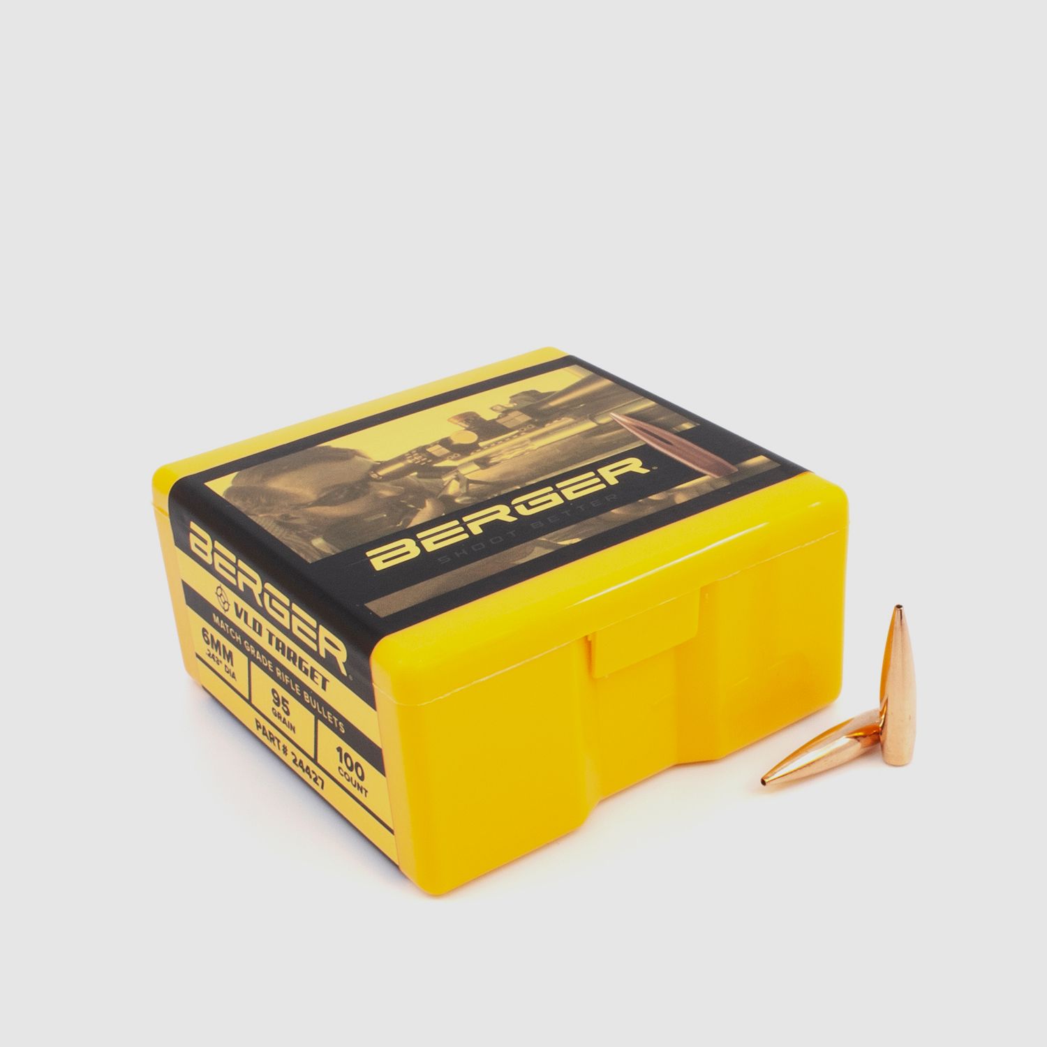Berger Bullet 6mm/.243 VLD Target 95GR 100 Pieces